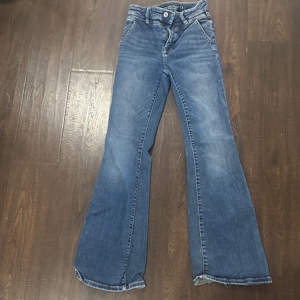American Eagle Outfitters Blue Flare Jeans